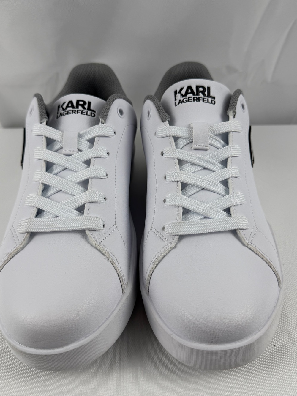 Karl Lagerfeld Paris Cyro Sneakers White Black Men 7.5 Women 6.5 EU 40.5